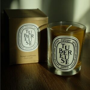 100% Pure Luxury Beeswax Filled in 6.5oz Vintage Diptyque Glass